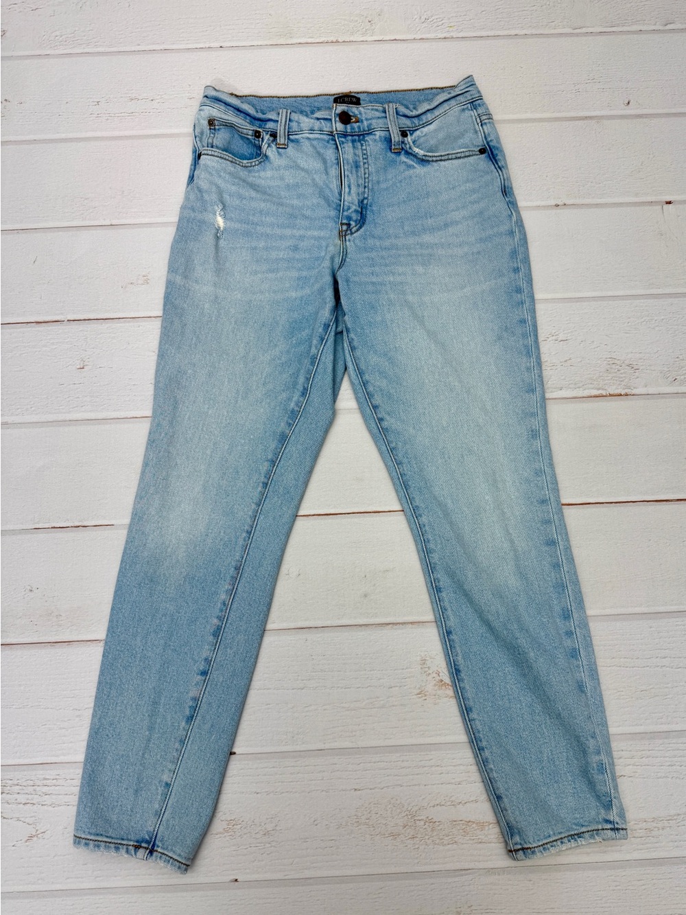 J.Crew Preppy Mid-Rise Skinny Light Wash Jeans Size 28
